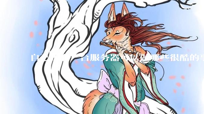 自己拥有一台服务器可以做哪些很酷的事情？