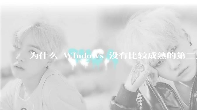 为什么 Windows 没有比较成熟的第三方桌面环境（explorer.exe）？