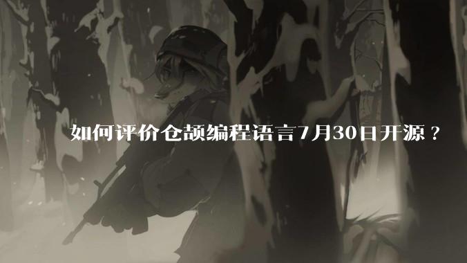 如何评价仓颉编程语言7月30日开源?