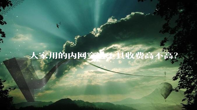 大家用的内网穿透工具收费高不高？